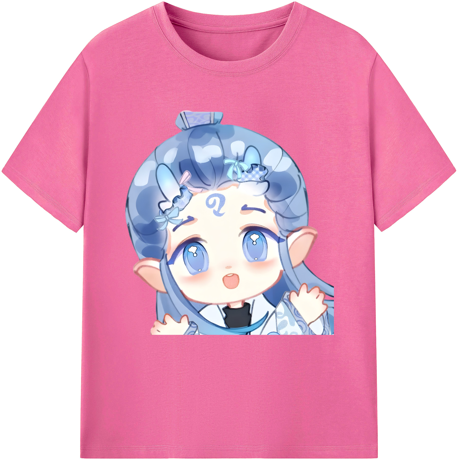 （画像用） Ne Zha 2 ナタ 魔童の大暴れ レディースカジュアルプリントTシャツ（綿100％）